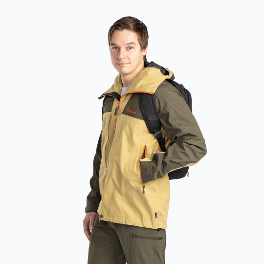 Zdjęcie produktu Kurtka przeciwdeszczowa męska Pinewood Abisko Trekking 3L golden hay/moss green Żółty
