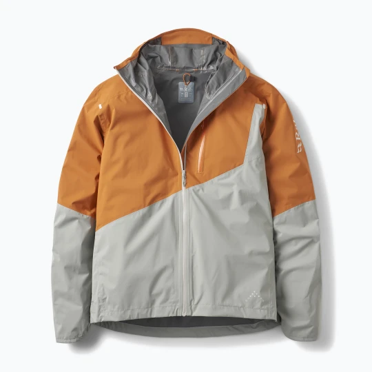Zdjęcie produktu Kurtka przeciwdeszczowa męska Rab Downpour Trail Light dark melba/light zinc Szary