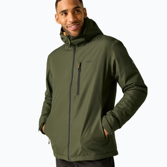 Zdjęcie produktu Kurtka przeciwdeszczowa męska REGATTA Allston dark khaki / wood brown Zielony