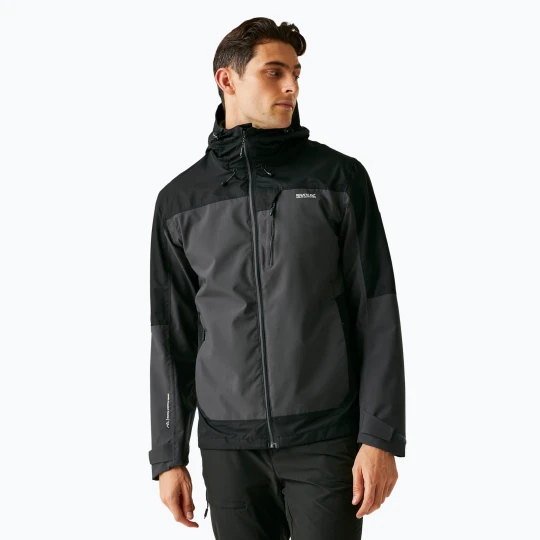 Zdjęcie produktu Kurtka przeciwdeszczowa męska REGATTA Highton Stretch IV ash / black Szary