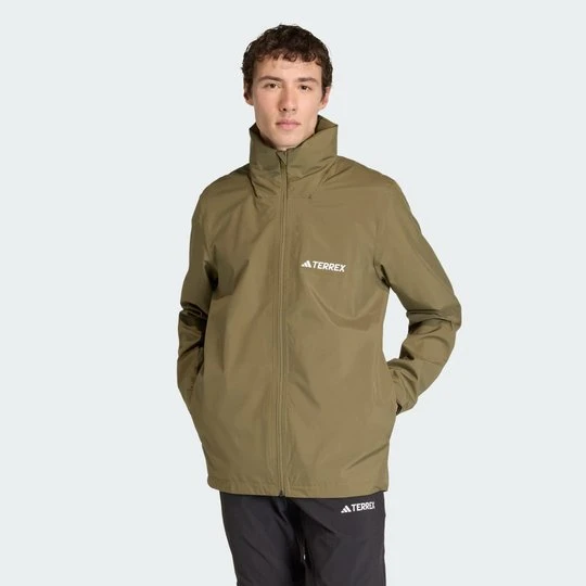 Zdjęcie produktu Kurtka przeciwdeszczowa Multi Essentials 2L Adidas Olive Strata