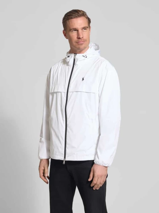 Zdjęcie produktu Kurtka przeciwdeszczowa z logo w kroju regular fit z przeszyciem logo Polo Ralph Lauren Biały