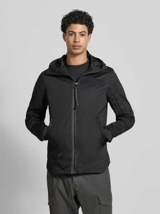 Zdjęcie produktu Kurtka przeciwdeszczowa z zamkiem błyskawicznym o kroju regular fit model 'Batt' G-Star Raw Czarny