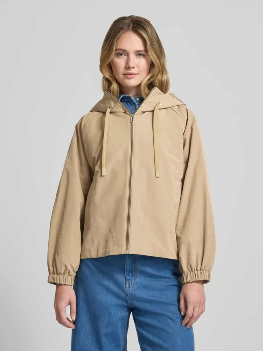 Zdjęcie produktu Kurtka przeciwdeszczowa o kroju relaxed fit z dodatkiem bawełny, model „ROMANA” Weekend Max Mara Beżowy