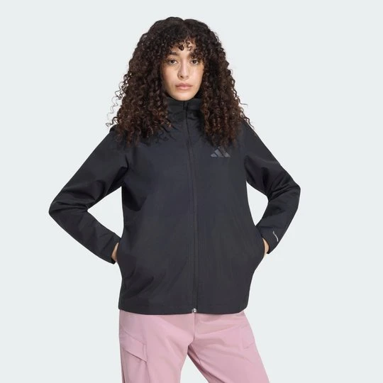 Zdjęcie produktu Kurtka przeciwdeszczowa Terrex Multi Essentials 2 Layer CLIMAPROOF Adidas czarny