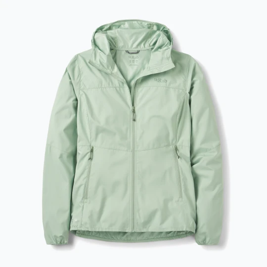 Zdjęcie produktu Kurtka przeciwiatrowa damska Rab Windgather Hoody fig green