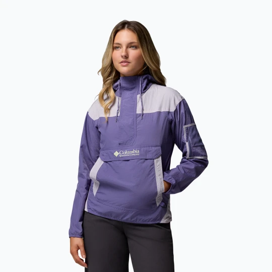 Zdjęcie produktu Kurtka przeciwwiatrowa damska Columbia Challenger II Windbreaker stormwatch / lavender pearl Fioletowy