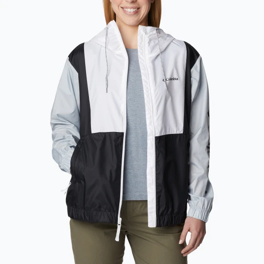 Zdjęcie produktu Kurtka przeciwwiatrowa damska Columbia Lily Basin white / cirrus grey / black