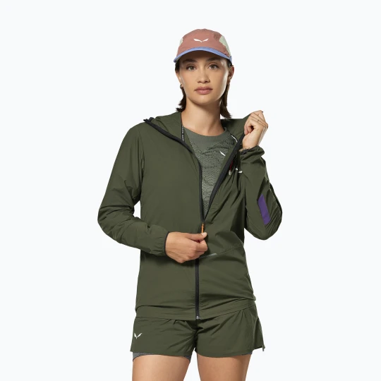 Zdjęcie produktu Kurtka przeciwwiatrowa damska Salewa Pedroc Wind HD Light dark olive Zielony
