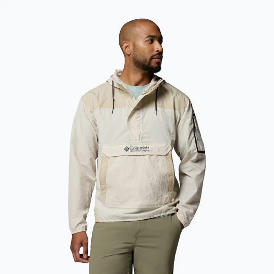 Zdjęcie produktu Kurtka przeciwwiatrowa męska Columbia Challenger Windbreaker Anorak dark stone / ancient fossil Beżowy