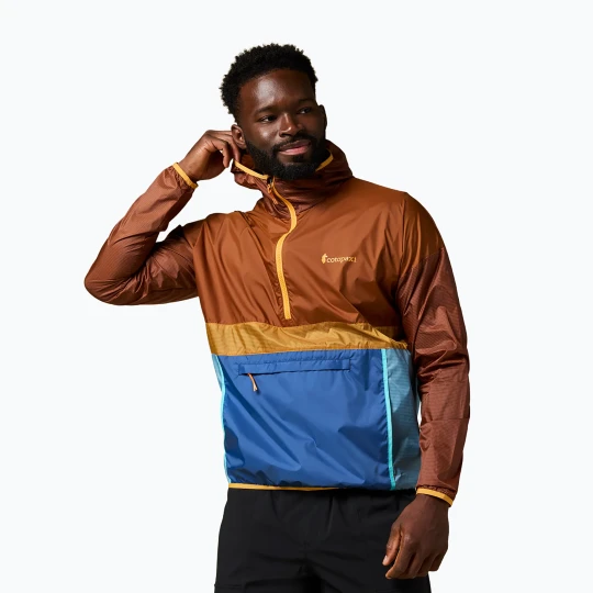 Zdjęcie produktu Kurtka przeciwwiatrowa męska Cotopaxi Teca Half-Zip Windbreaker 1970 Brązowy