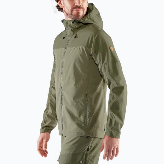 Zdjęcie produktu Kurtka przeciwwiatrowa męska Fjällräven Abisko Midsummer savanna / light olive Zielony