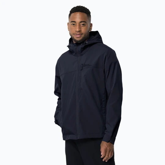 Zdjęcie produktu Kurtka przeciwwiatrowa męska Jack Wolfskin Desert Wind night blue Granatowy