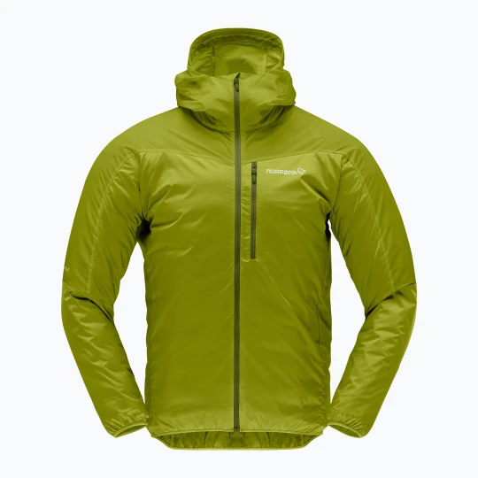 Zdjęcie produktu Kurtka przeciwwiatrowa męska NORRONA Faketind Aero60 Zip Hood golden lime Norrøna Żółty