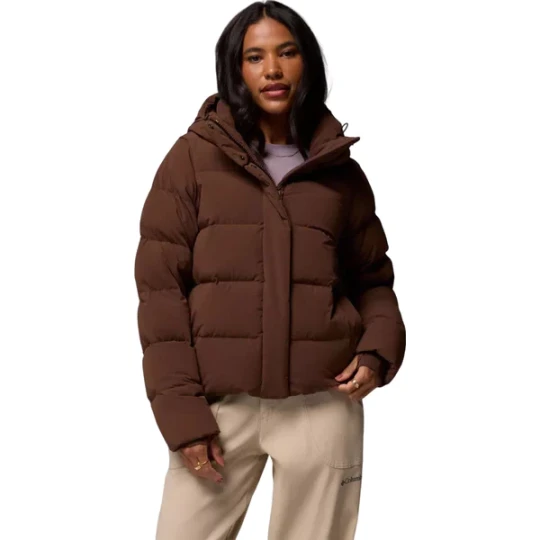 Zdjęcie produktu Kurtka puchowa z szelkami damska Amaze Puff Hooded Jacket Columbia Brązowy