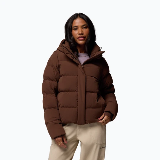 Zdjęcie produktu Kurtka puchowa damska Columbia Amaze Puff Hooded tobacco Brązowy