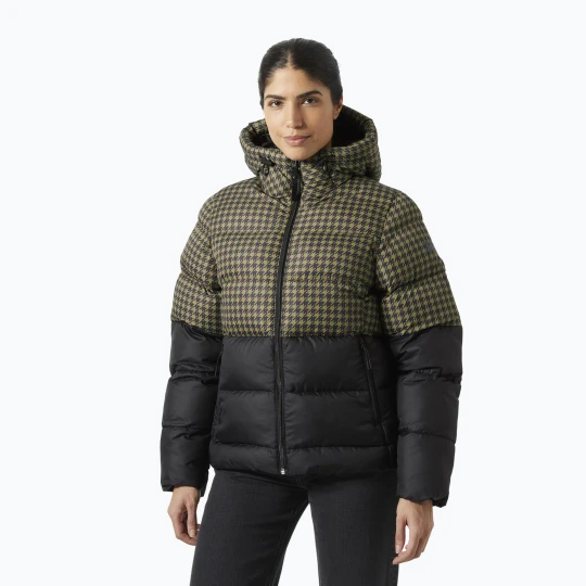 Zdjęcie produktu Kurtka puchowa damska Helly Hansen Active Puffy sepia houndstooth aop Czarny