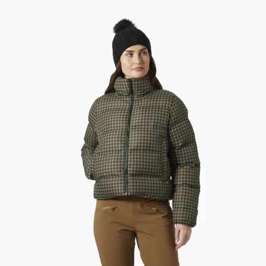 Zdjęcie produktu Kurtka puchowa damska Helly Hansen Jade Puffer sepia houndstooth aop Czarny