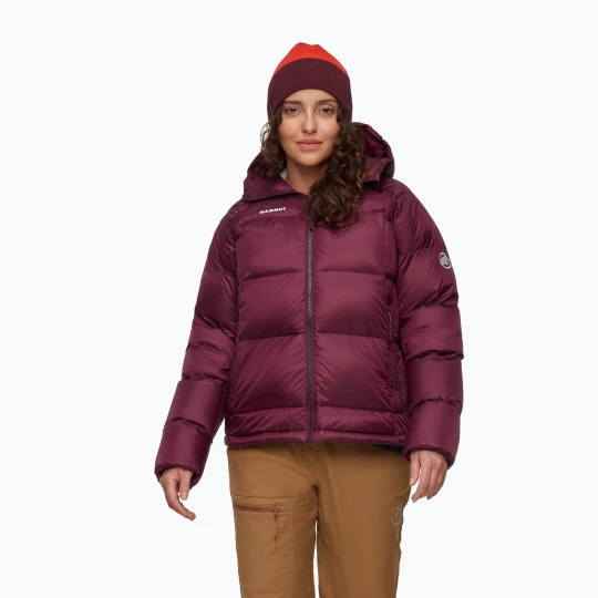 Zdjęcie produktu Kurtka puchowa damska Mammut Glacier Glow Insulation Hooded vin Bordowy