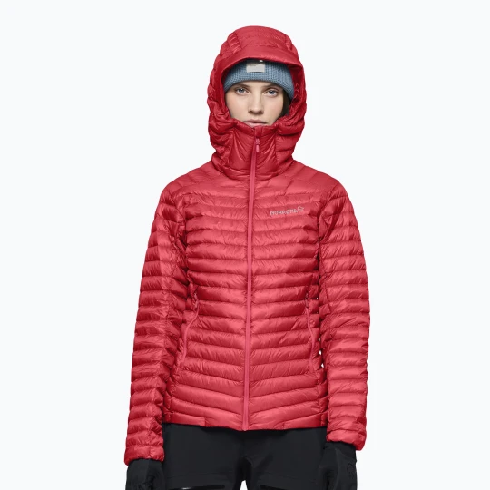 Zdjęcie produktu Kurtka puchowa damska Norrona Trollveggen Down800 Super Light Hood Baked Apple Norrøna Czerwony