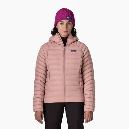 Zdjęcie produktu Kurtka puchowa damska Patagonia Down Sweater Hoody moonrise taupe Różowy