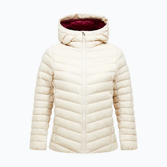 Zdjęcie produktu Kurtka puchowa damska Peak Performance Frost Down Hood Jacket Sand Fog Beżowy