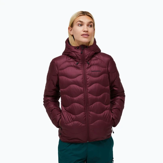Zdjęcie produktu Kurtka puchowa damska Peak Performance Helium Down Hood Porto / Mountain Blush Bordowy