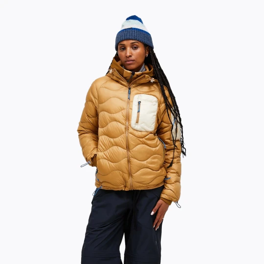 Zdjęcie produktu Kurtka puchowa damska Peak Performance Helium Utility Down sierra sand/sand fog Żółty