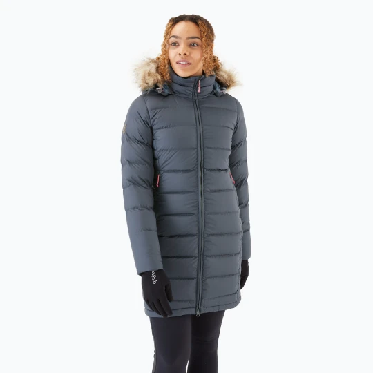 Zdjęcie produktu Kurtka puchowa damska Rab Deep Cover Parka steel Szary