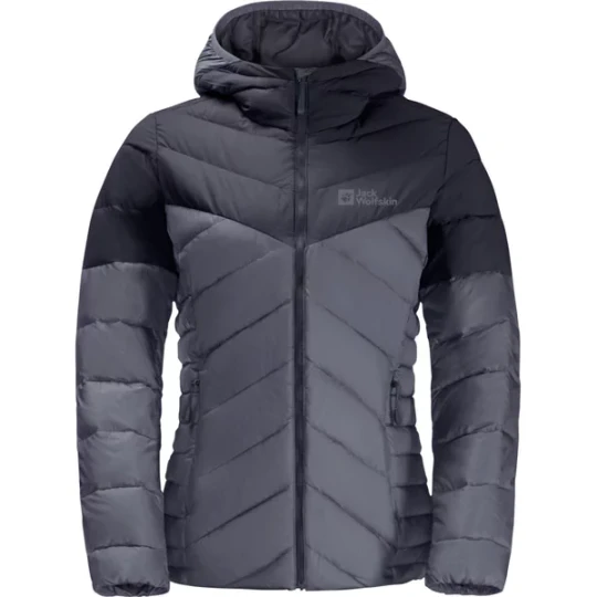 Zdjęcie produktu Kurtka puchowa damska Tundra Down Hoody Jack Wolfskin Szary