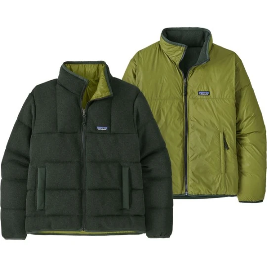Zdjęcie produktu Kurtka puchowa dwustronna męska Reversible Down Better Sweater Patagonia Zielony
