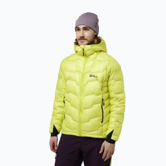 Zdjęcie produktu Kurtka puchowa męska Jack Wolfskin Alpspitze Down Hoody firefly Żółty