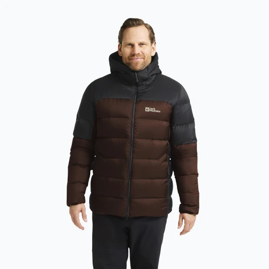 Zdjęcie produktu Kurtka puchowa męska Jack Wolfskin Nebelhorn Down Hoody hot choc Brązowy