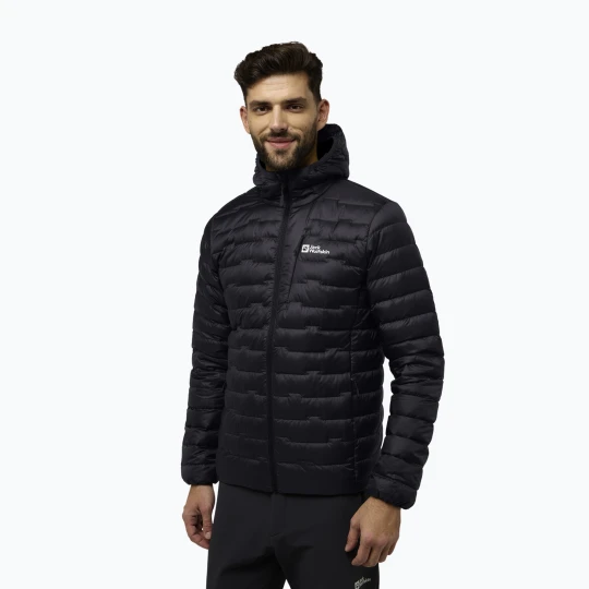 Zdjęcie produktu Kurtka puchowa męska Jack Wolfskin Passamani Down Hoody phantom Czarny
