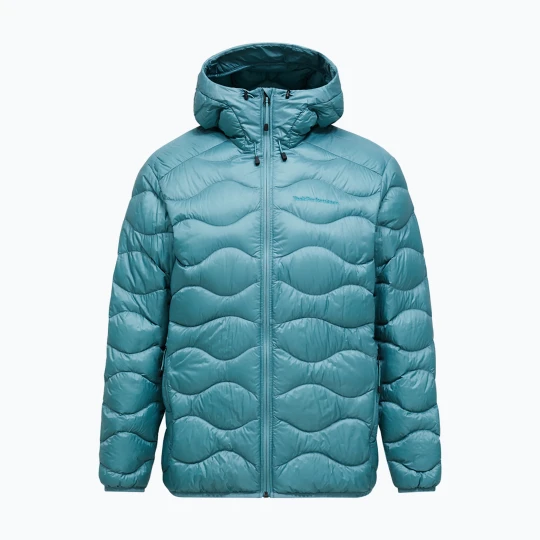 Zdjęcie produktu Kurtka puchowa męska Peak Performance Helium Down Hood Jacket Deluded Vision Niebieski