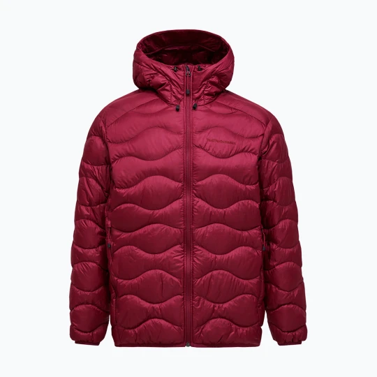 Zdjęcie produktu Kurtka puchowa męska Peak Performance Helium Down Hood Jacket Vertical Zenith Czerwony