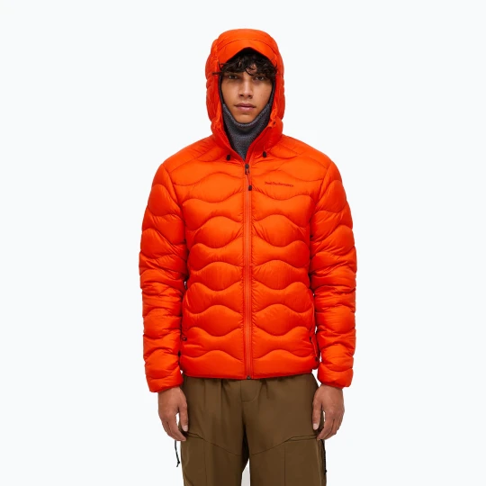 Zdjęcie produktu Kurtka puchowa męska Peak Performance Helium Down Hood solar burst Czerwony