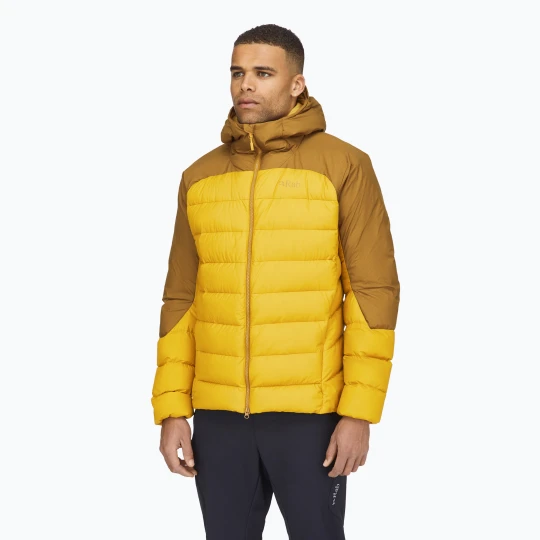 Zdjęcie produktu Kurtka puchowa męska Rab Infinity Alpine footprint / sahara Żółty