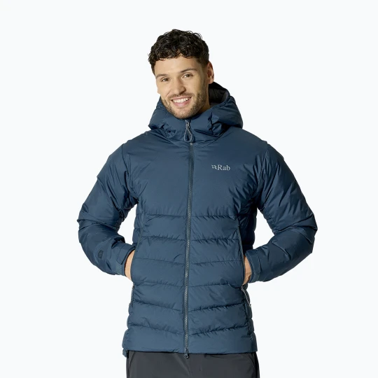 Zdjęcie produktu Kurtka puchowa męska Rab Infinity Windstopper Hoody tempest blue