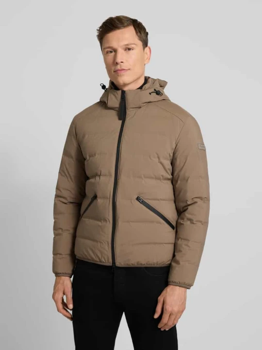 Zdjęcie produktu Kurtka puchowa o kroju regular fit z kapturem Marc O'Polo Camel