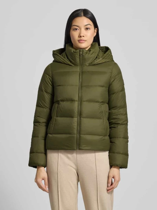 Zdjęcie produktu Kurtka puchowa o kroju regular fit z naszywką z logo Tommy Hilfiger Oliwkowy