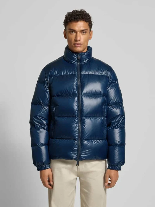Zdjęcie produktu Kurtka puchowa o kroju regular fit z pikowaniem Tommy Hilfiger Granatowy