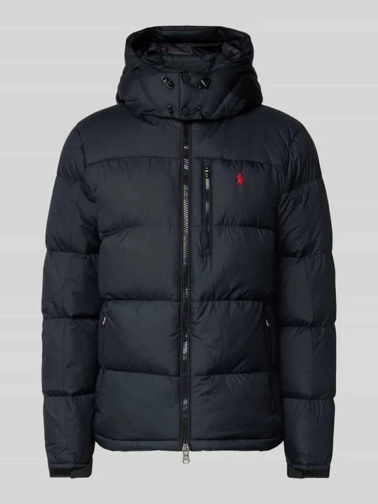 Zdjęcie produktu kurtka puchowa o kroju regular fit z wyhaftowanym logo Polo Ralph Lauren Czarny