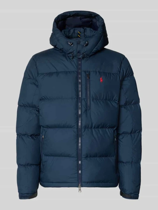 Zdjęcie produktu kurtka puchowa o kroju regular fit z wyhaftowanym logo Polo Ralph Lauren Granatowy