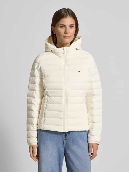 Zdjęcie produktu Kurtka puchowa w kroju slim fit z odpinanym kapturem Tommy Hilfiger Biały