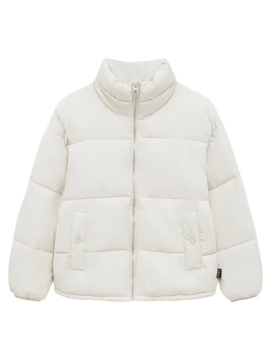 Zdjęcie produktu Kurtka puchowa PULL&BEAR beżowy melanż