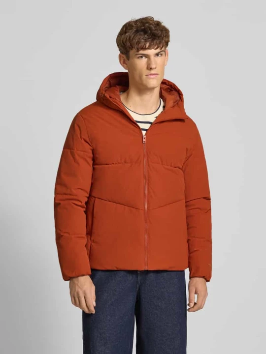 Zdjęcie produktu Kurtka puchowa z kapturem Jack&Jones Terakotowy