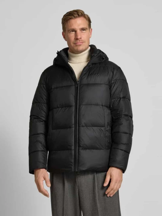 Zdjęcie produktu kurtka puchowa z kapturem w kroju regular fit model 'CIKORO' Boss Czarny