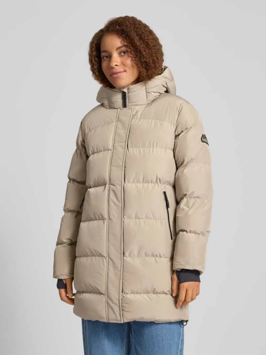 Zdjęcie produktu Kurtka puchowa z kieszeniami na zamek Superdry Kamienny