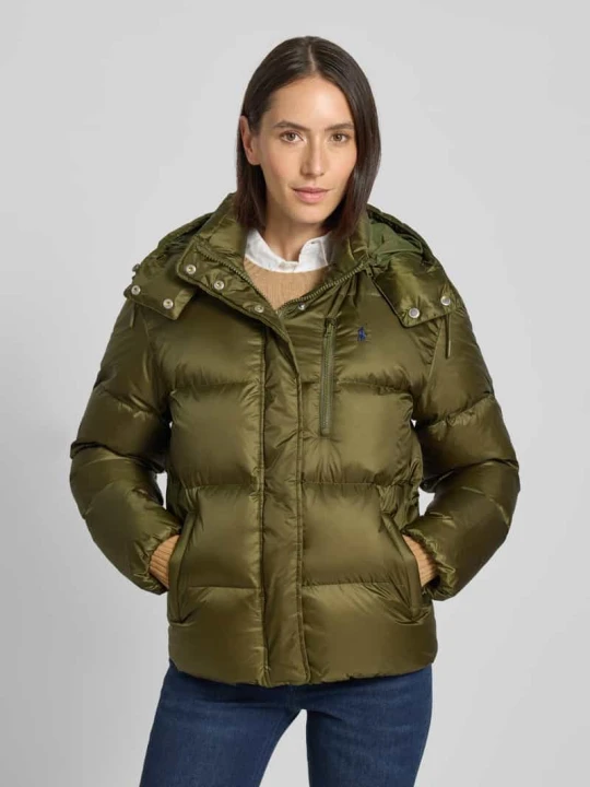 Zdjęcie produktu Kurtka puchowa z krytym zamkiem błyskawicznym i wpuszczanymi kieszeniami Polo Ralph Lauren Oliwkowy